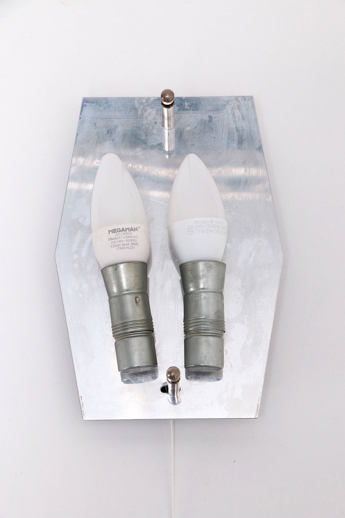 Large wall lamp Peil & Putzler ice glass, 1960 Germany