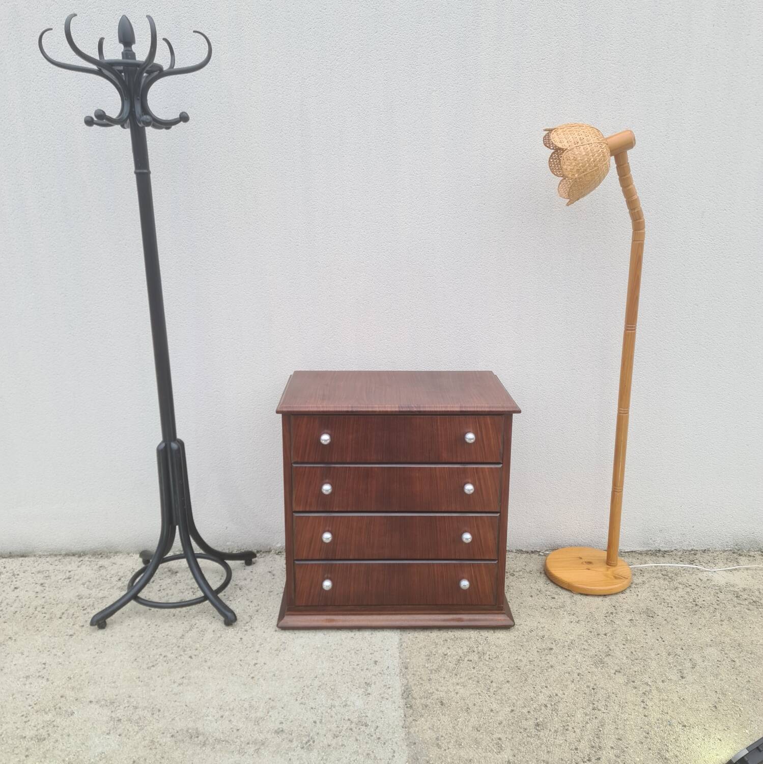 Commode vintage 1940 art déco en palissandre