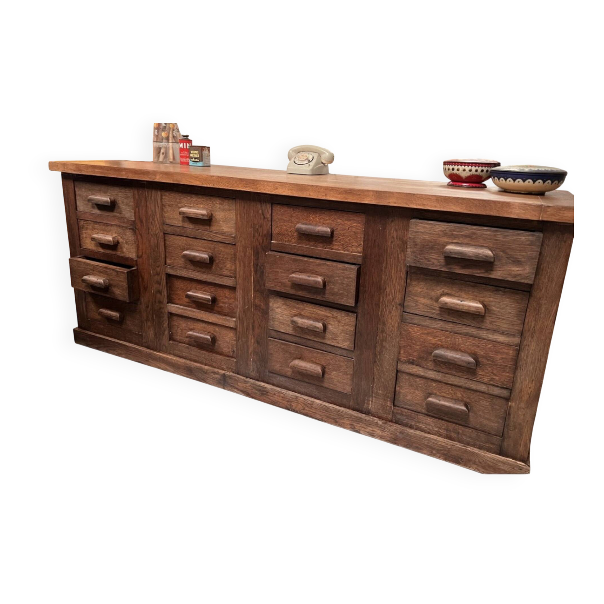 Old oak mercer’s furniture