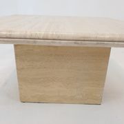 Italian travertine coffee table, 1980s