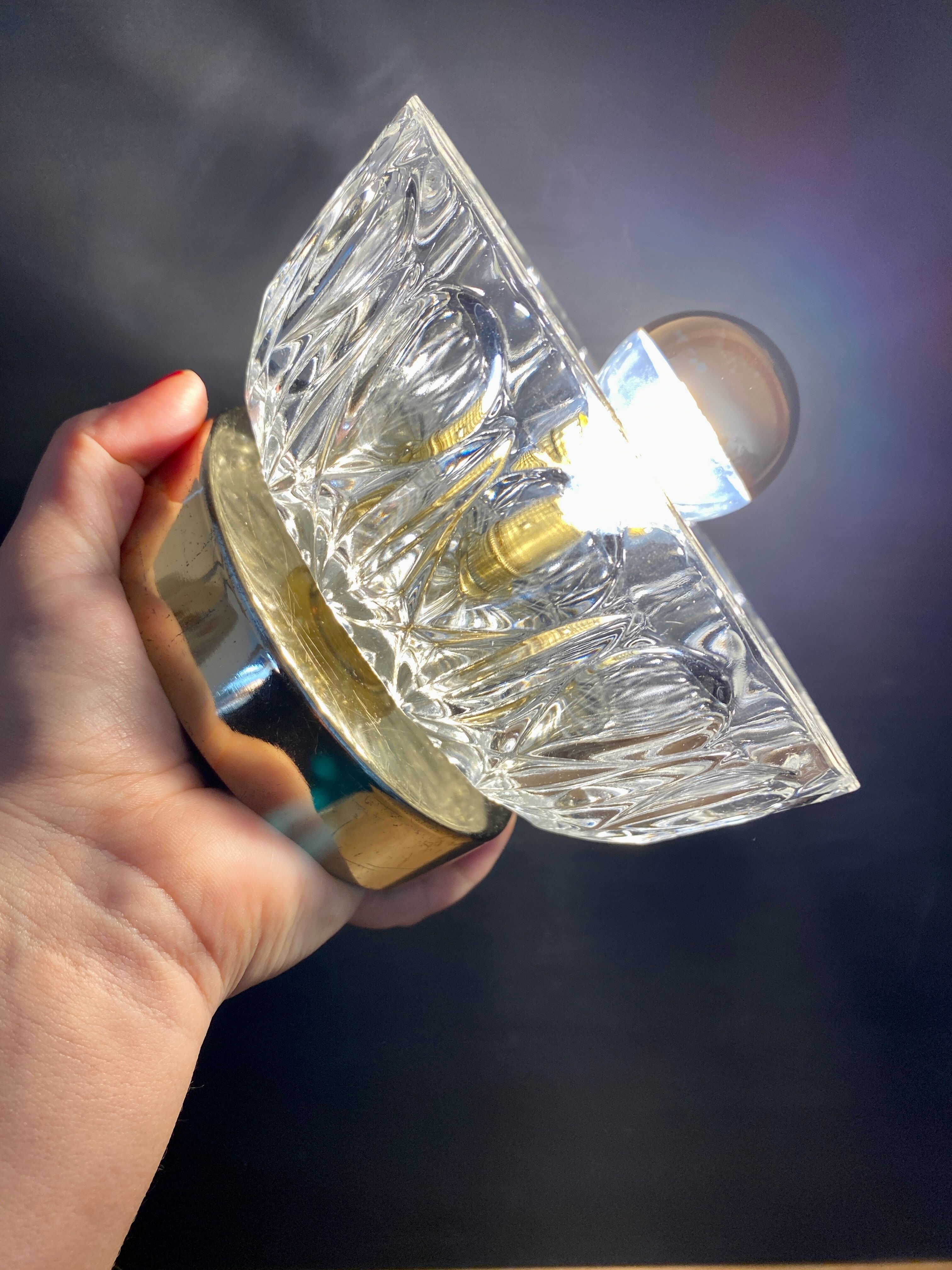 Vintage glass lampshade