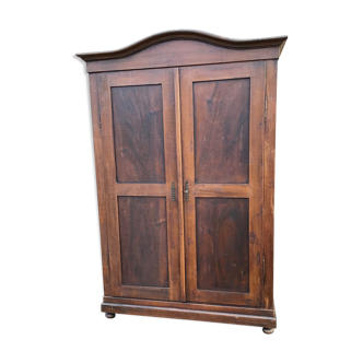 Armoire rustique vintage sapin peint alsace 1910