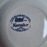 Vintage blue soup plates