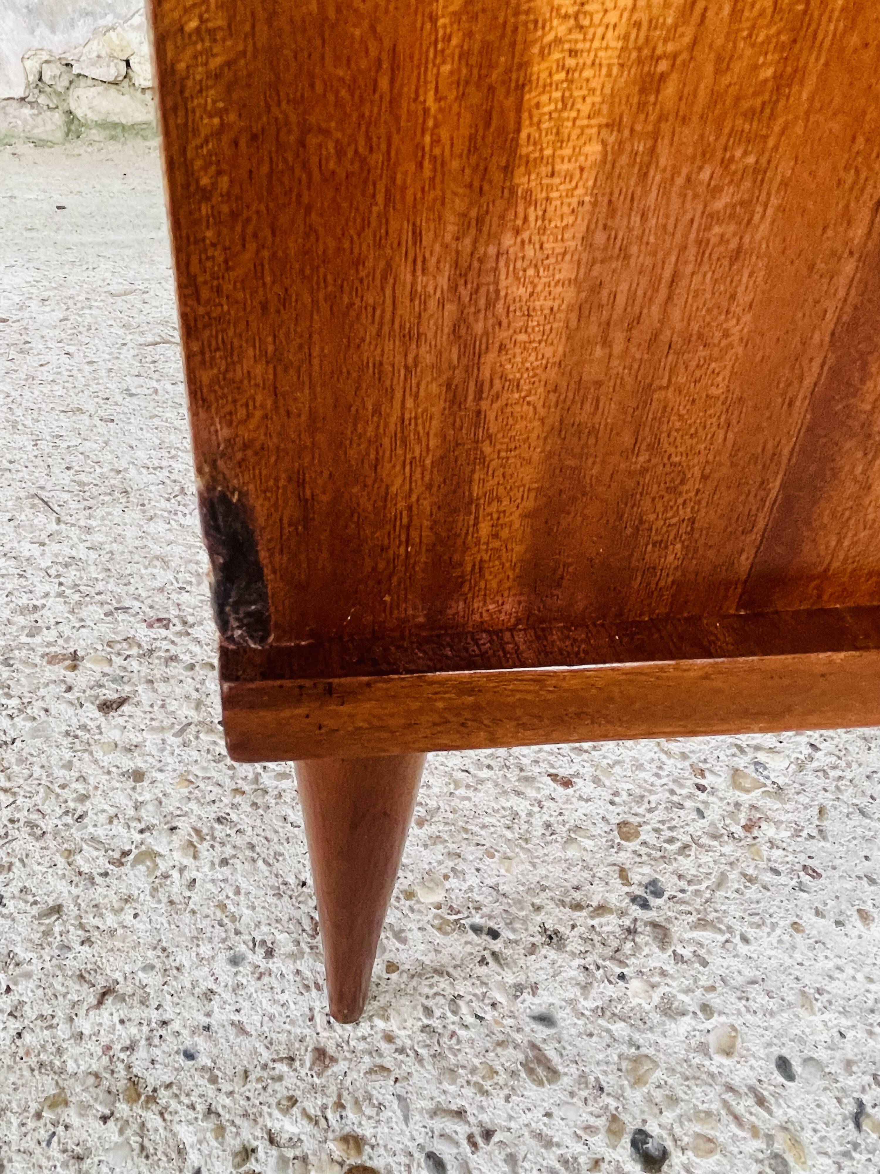 Large vintage chest of drawers with 4 drawers, Scandinavian style, circa 60's