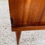 Large vintage chest of drawers with 4 drawers, Scandinavian style, circa 60's