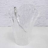 Folded glass vase 1970