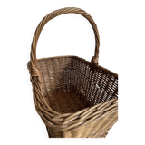Panier rectangulaire osier ancien