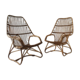 Rattan armchairs