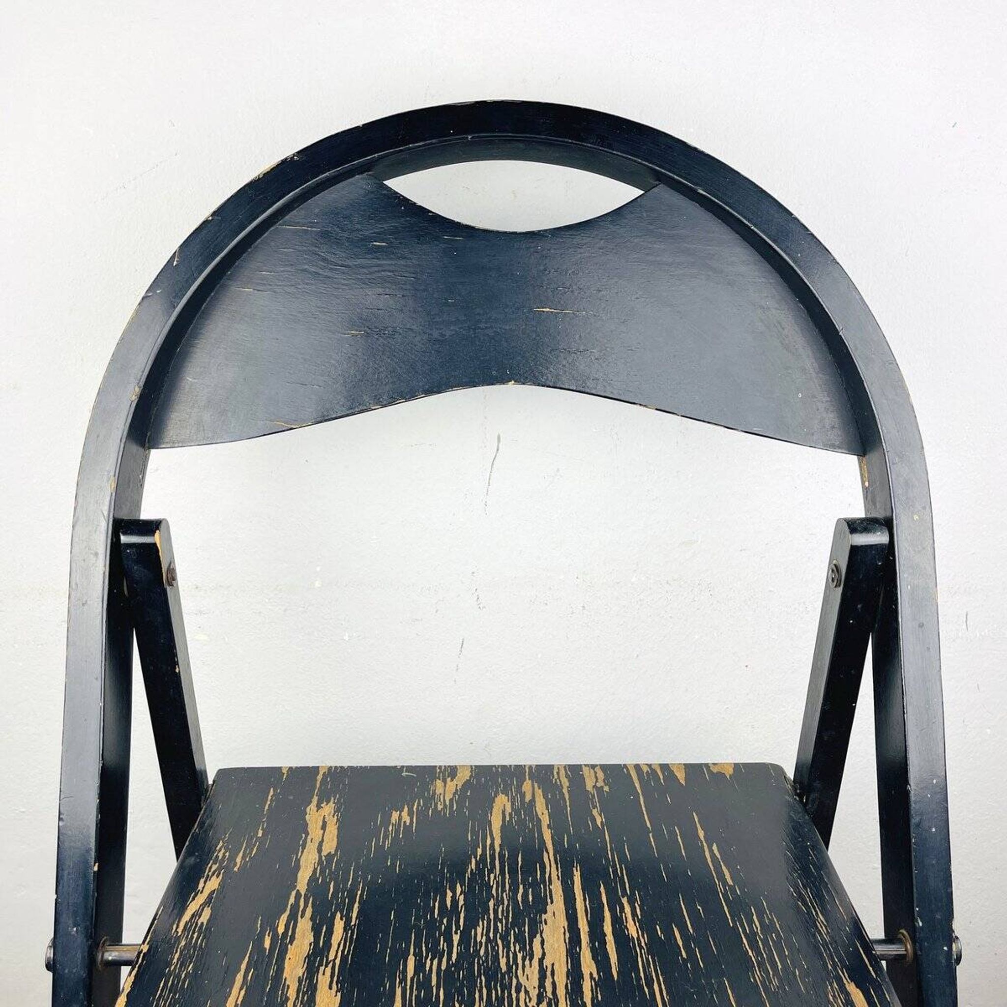 Folding chairs Tric by Achille and Pier Giacomo Castiglioni for BBB Emmebonacina, 1970s.