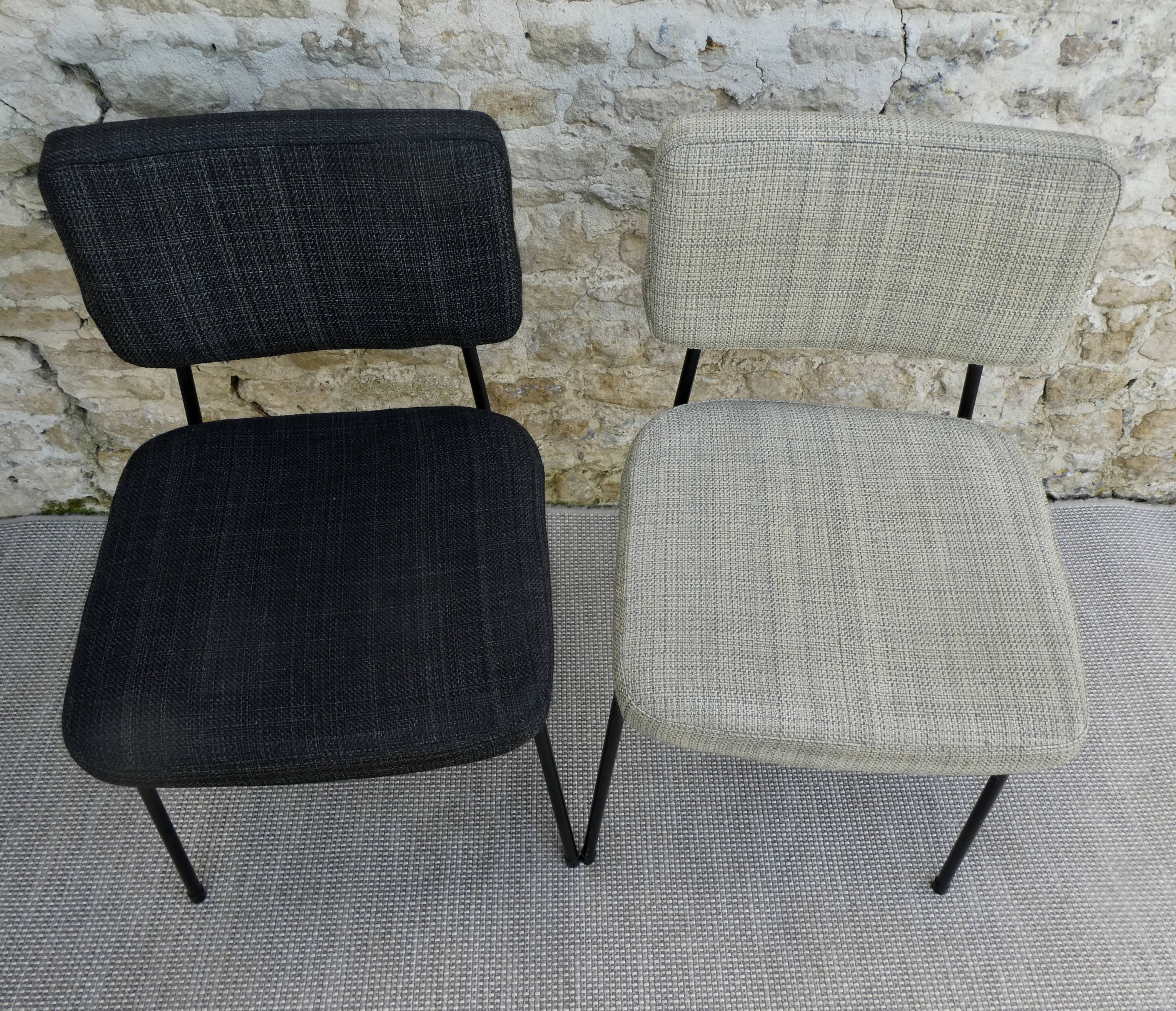 Pair of André Simard chairs for Airborne, 60s