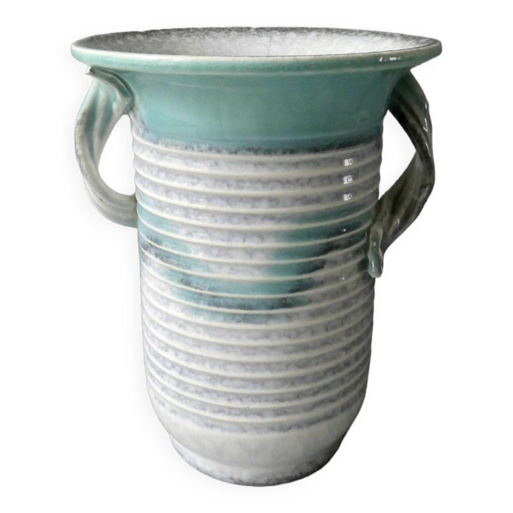 Glazed ceramic vase, 1930s, Art Deco