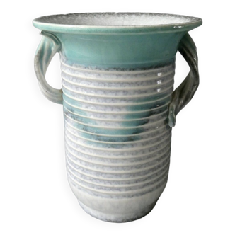 Vase en céramique émaillée, années 30, Art Deco