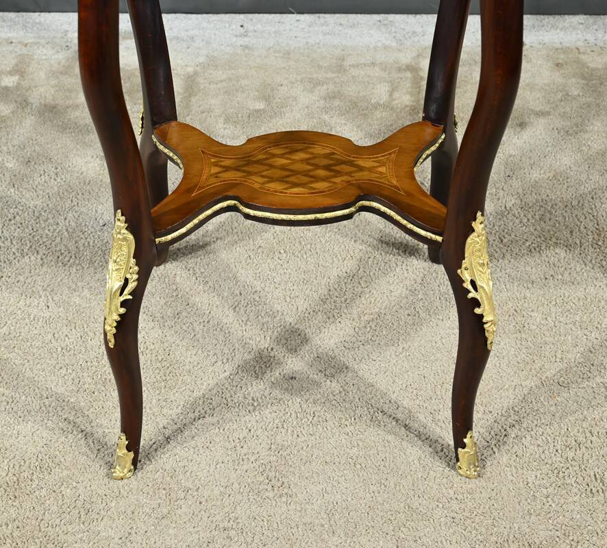 Planter in Precious Wood Marquetry, Napoleon III Period – Mid-19th Century