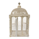 Painted wooden bird cage