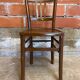 Antique Luterma style bistro chair vintage brown wood