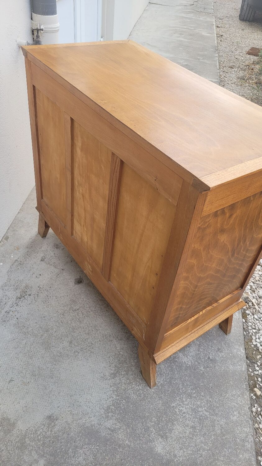 Vintage chest of drawers 1950 feet compass 3 drawers