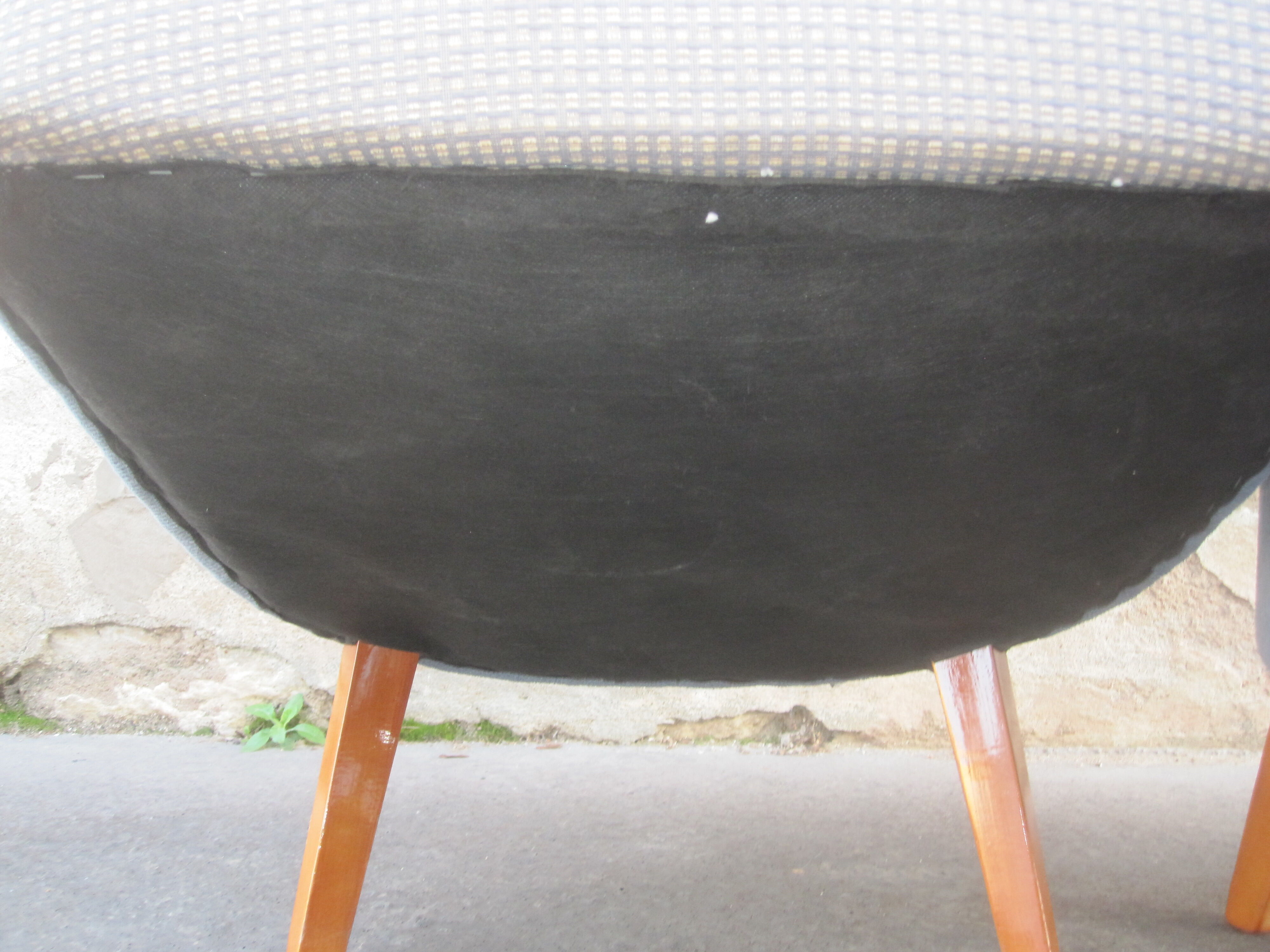 Pair of club style armchairs