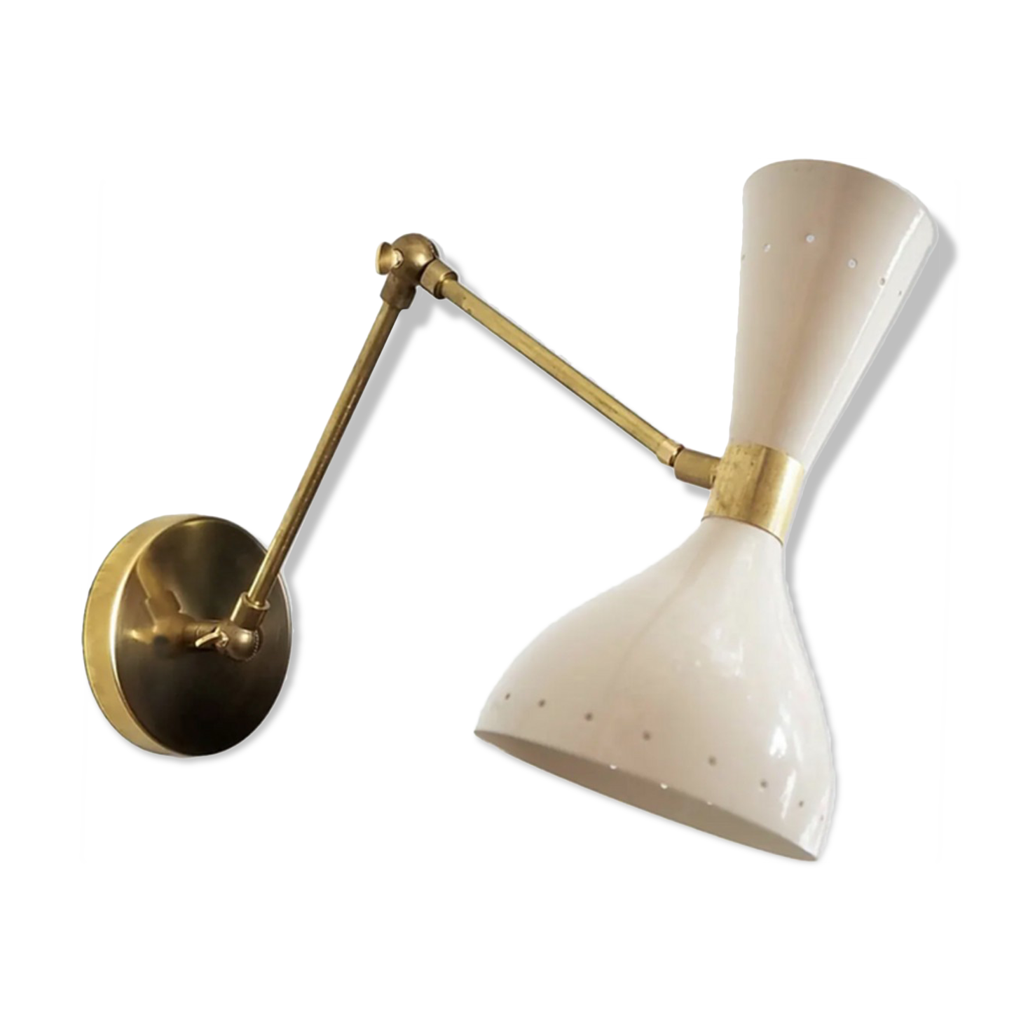 Articulable white moonlight wall lamp