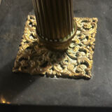 Double lamp fixture in brass, neo-classical style from the 1950s.