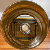 Table lamp in chrome and gold ceramic, 1970s