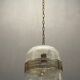Vintage italian glass light pendant lamps, set of 2