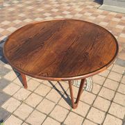 Table basse vintage en palissandre des années 1950 Design Tove & Edvard Kindt-Lars