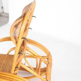 Rattan lounge chair