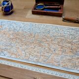 Printed in 1906, The Pyrenees in panoramic view.