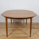 Mid-century round teak extendable dining table from Skovmand & Andersen, Denmark, 1960s