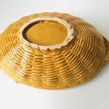 Rattan-style slip fruit bowl