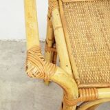 Rattan side table