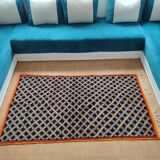 Tapis berbere damier noir 120*210cm