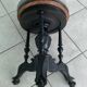 Blackened wooden piano stool, 19th century