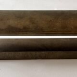 Modernist solid brass wall light, France 1940