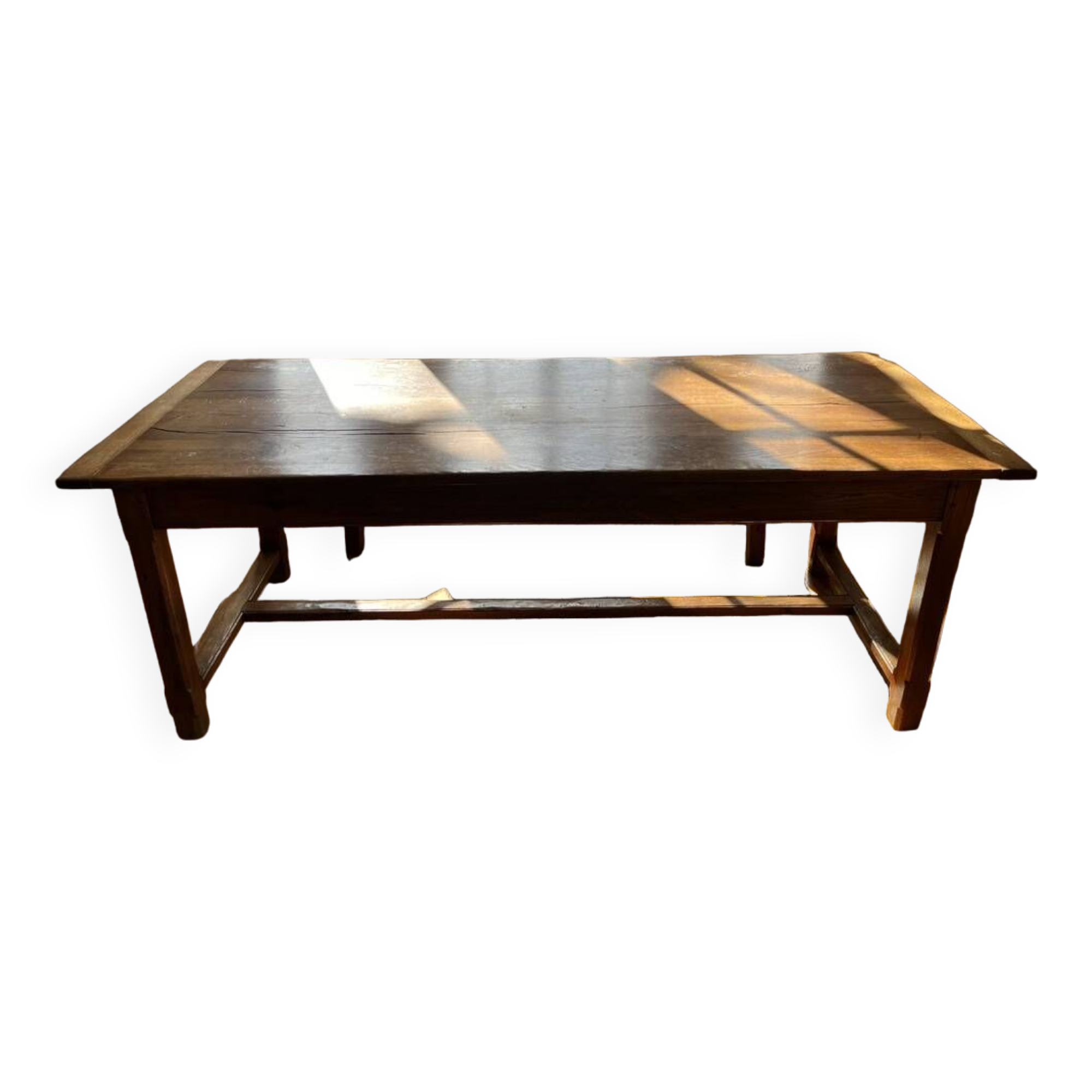 Solid oak farm table for 6 - 8 people