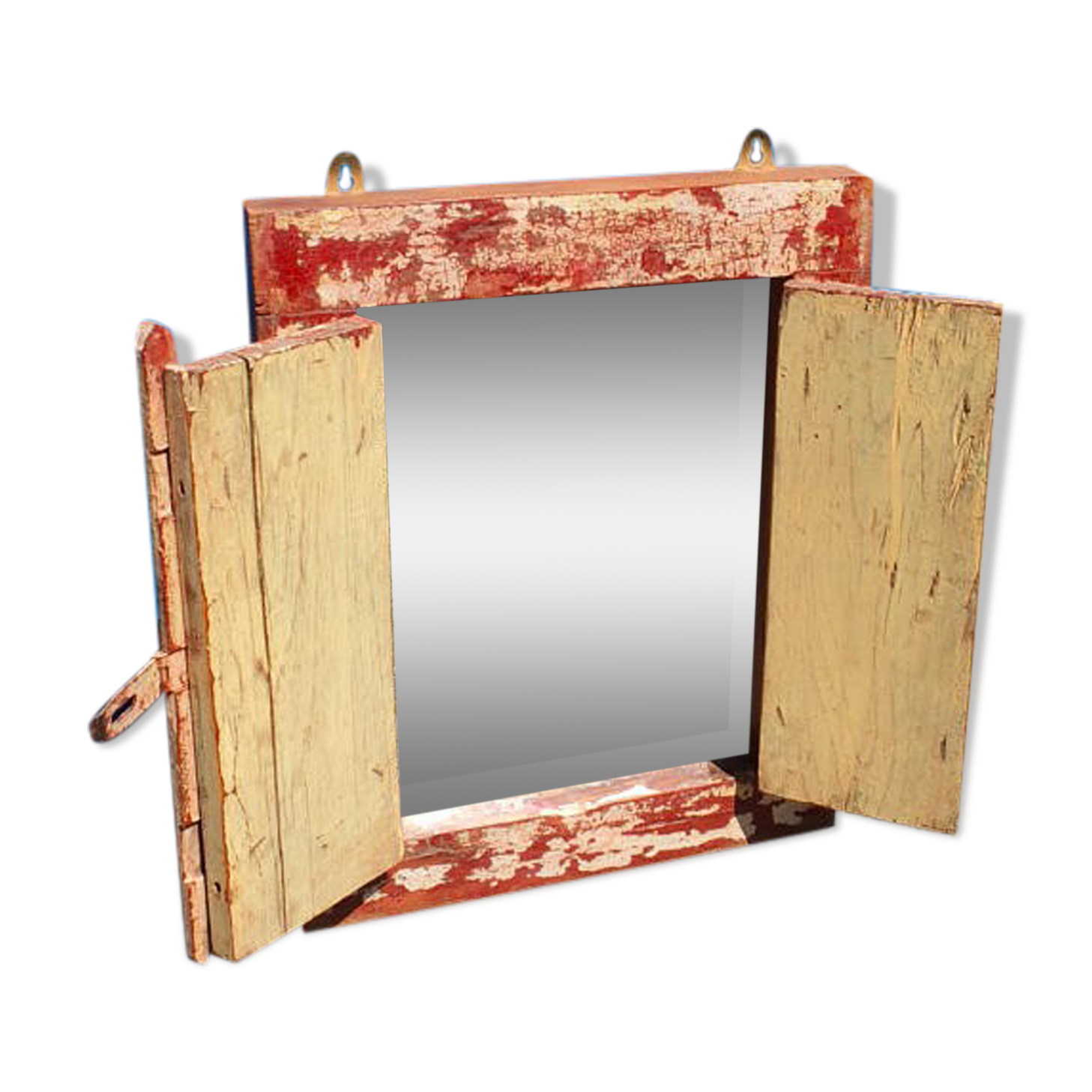 54x43cm Rajasthan wooden mirror
