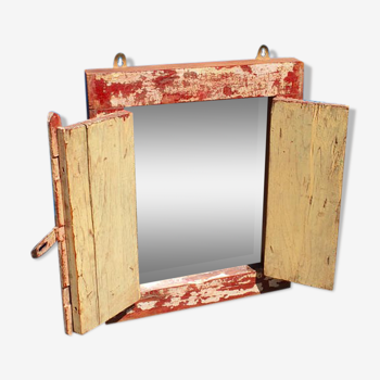 Miroir en bois du Rajasthan 54x43cm