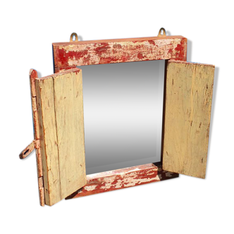 54x43cm Rajasthan wooden mirror