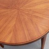 1950s round coffeetable in walnut