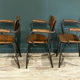 3 chaises / fauteuils en skai soudexvinyl