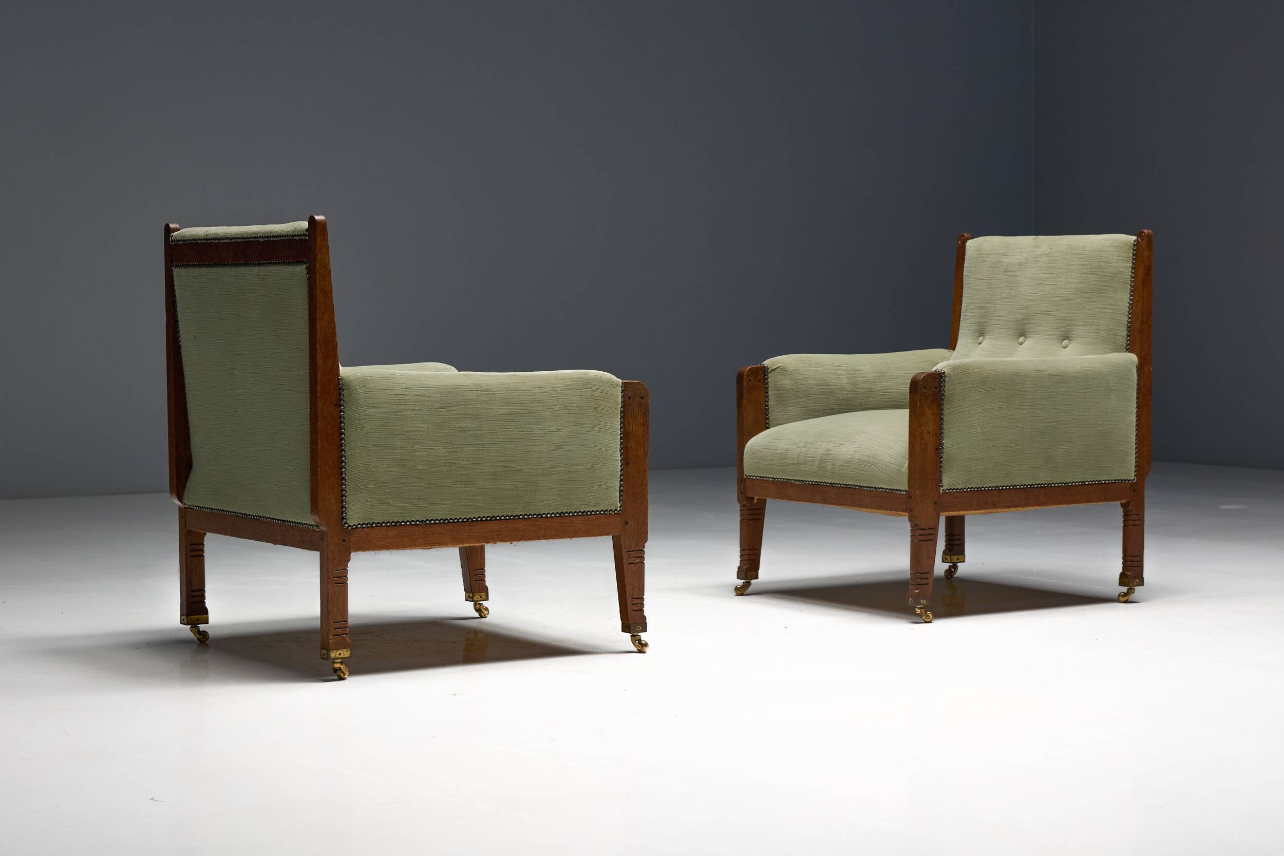 Lounge Chairs by Jac. van den Bosch, Netherlands, 1920s