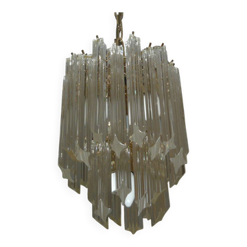Murano crystal chandelier by Paolo Venini 1970/1980
