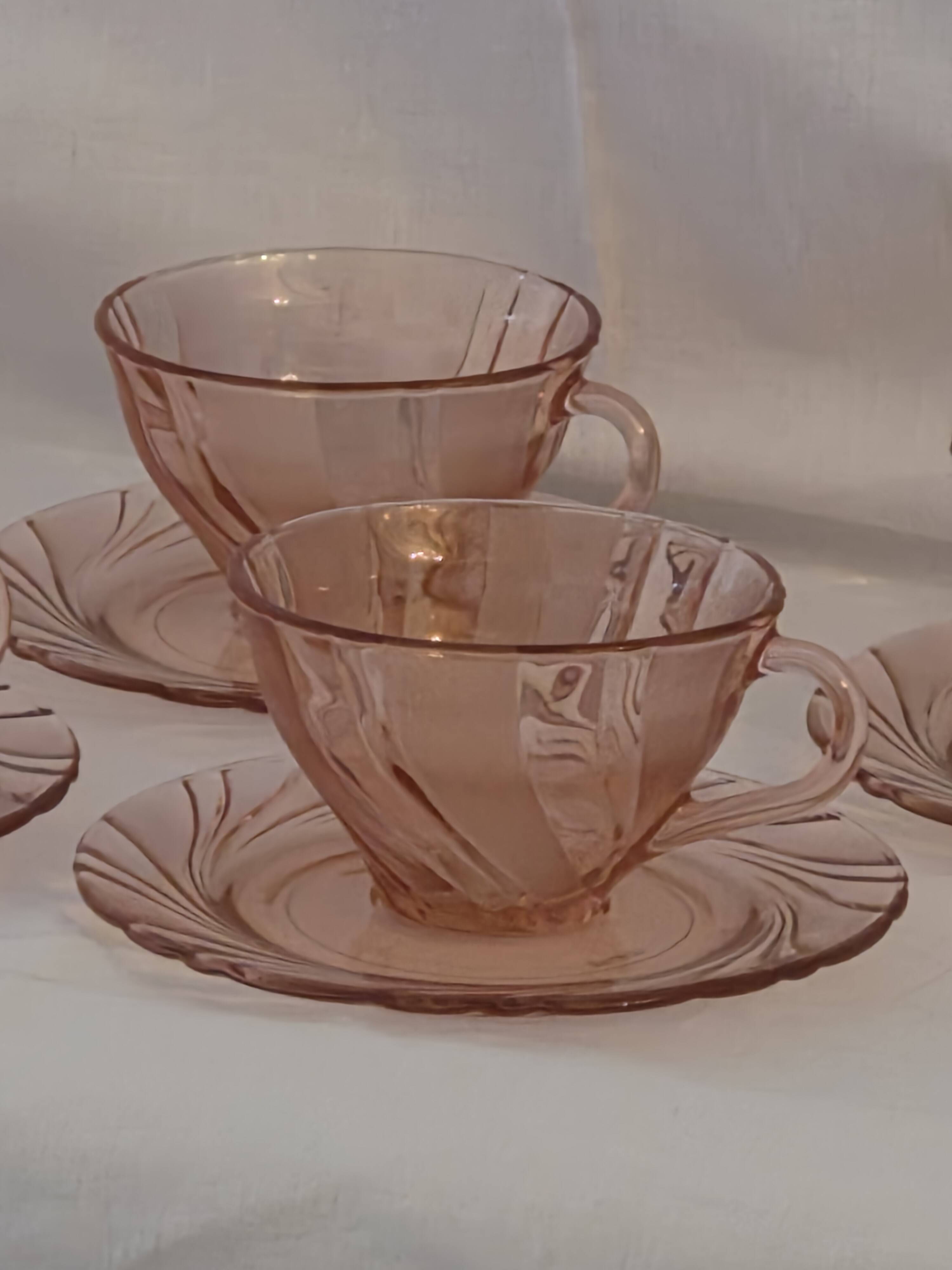 Cups and saucers vereco model beau rivage