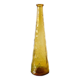 Bouteille Génie en verre d'Empoli jaune ambré - MCM