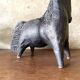 Black glazed ceramic sculpture signed Pouchain – Circa 1960