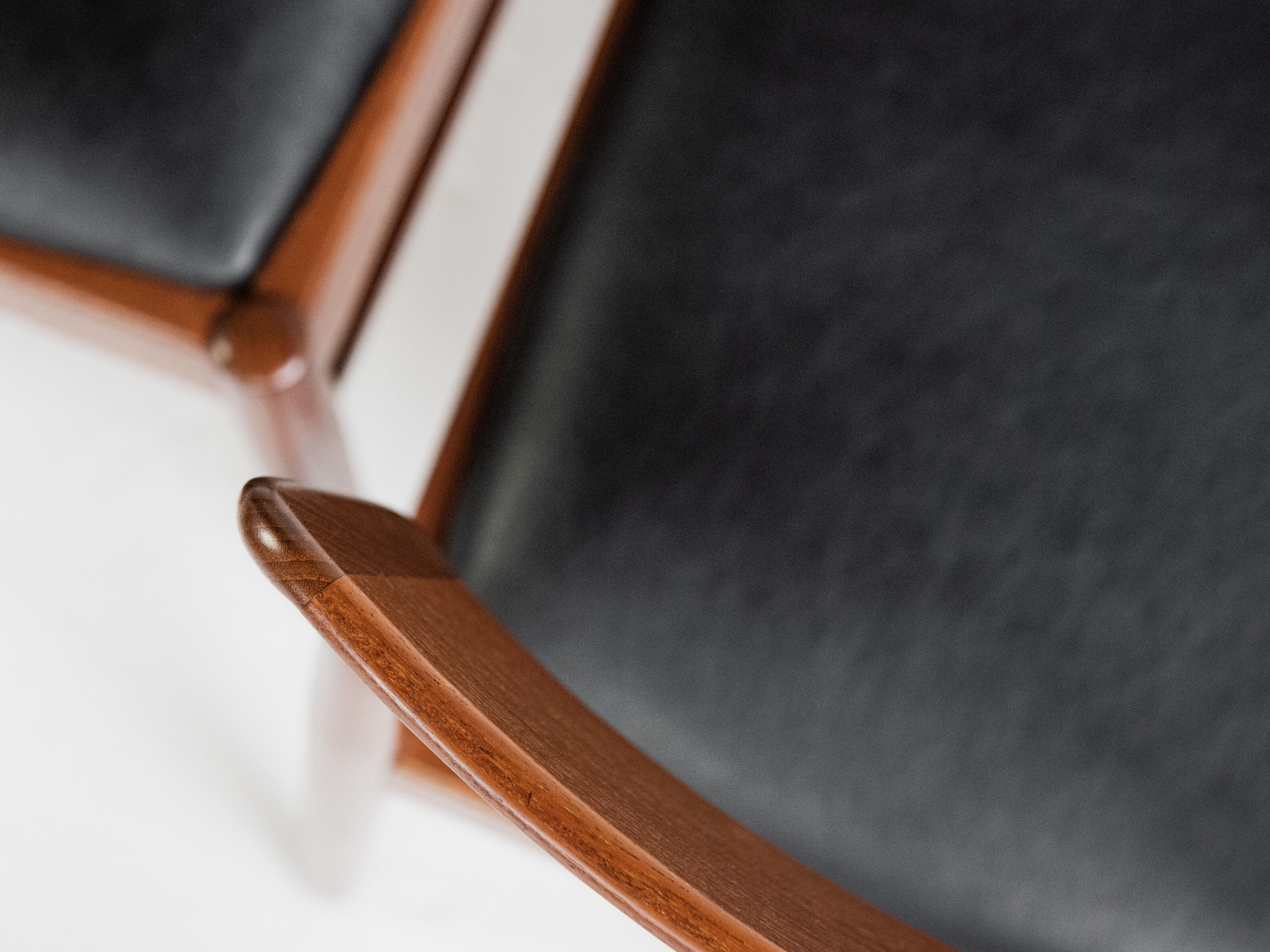 Midcentury Danish set of 8 dining chairs in teak by Henning Kjaernulf for Korup Stolefabrik