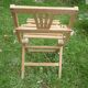 Chaise d'enfant pliante en bois