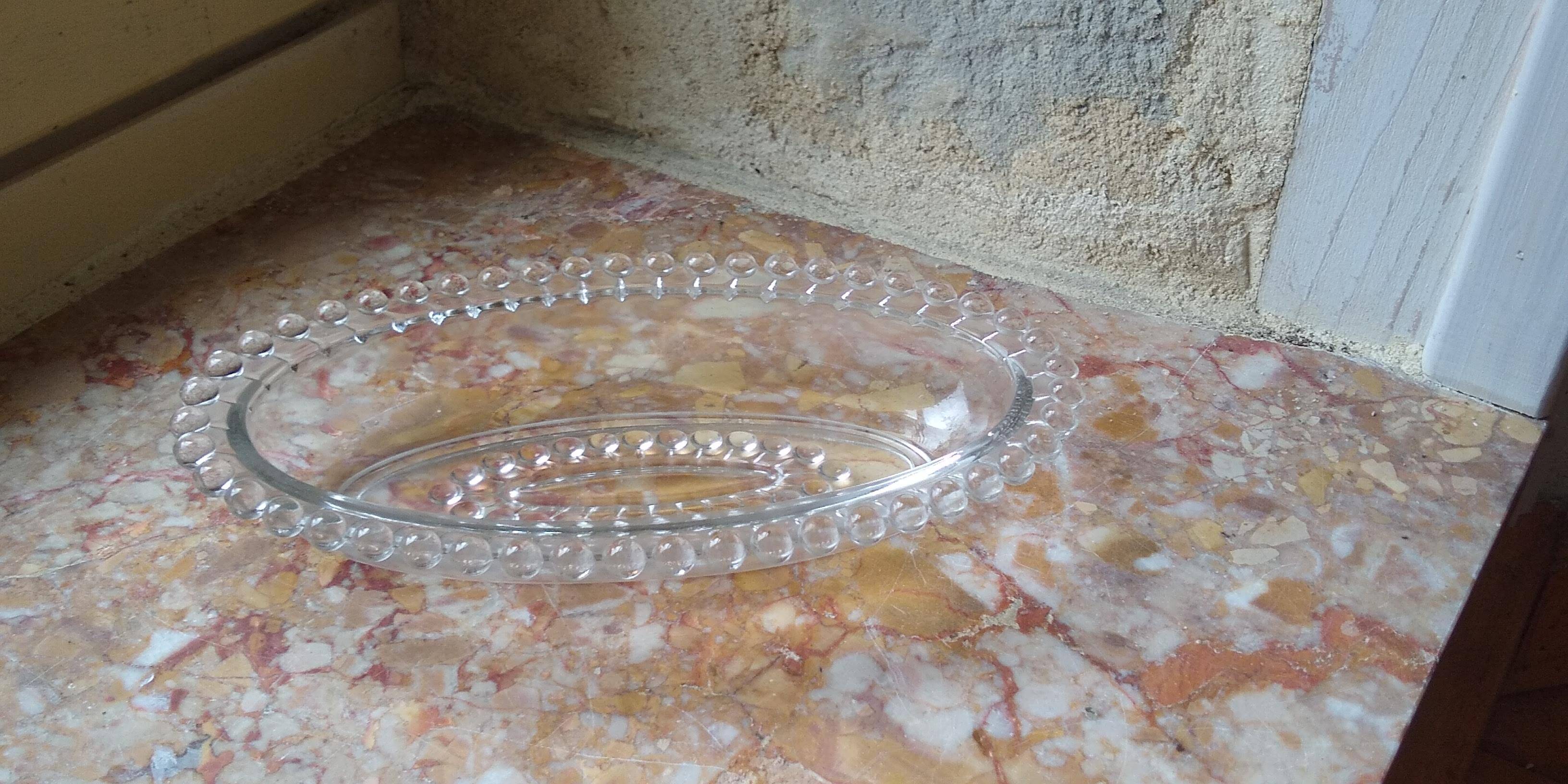 Imperial Candlewick Beaded Glass Dish