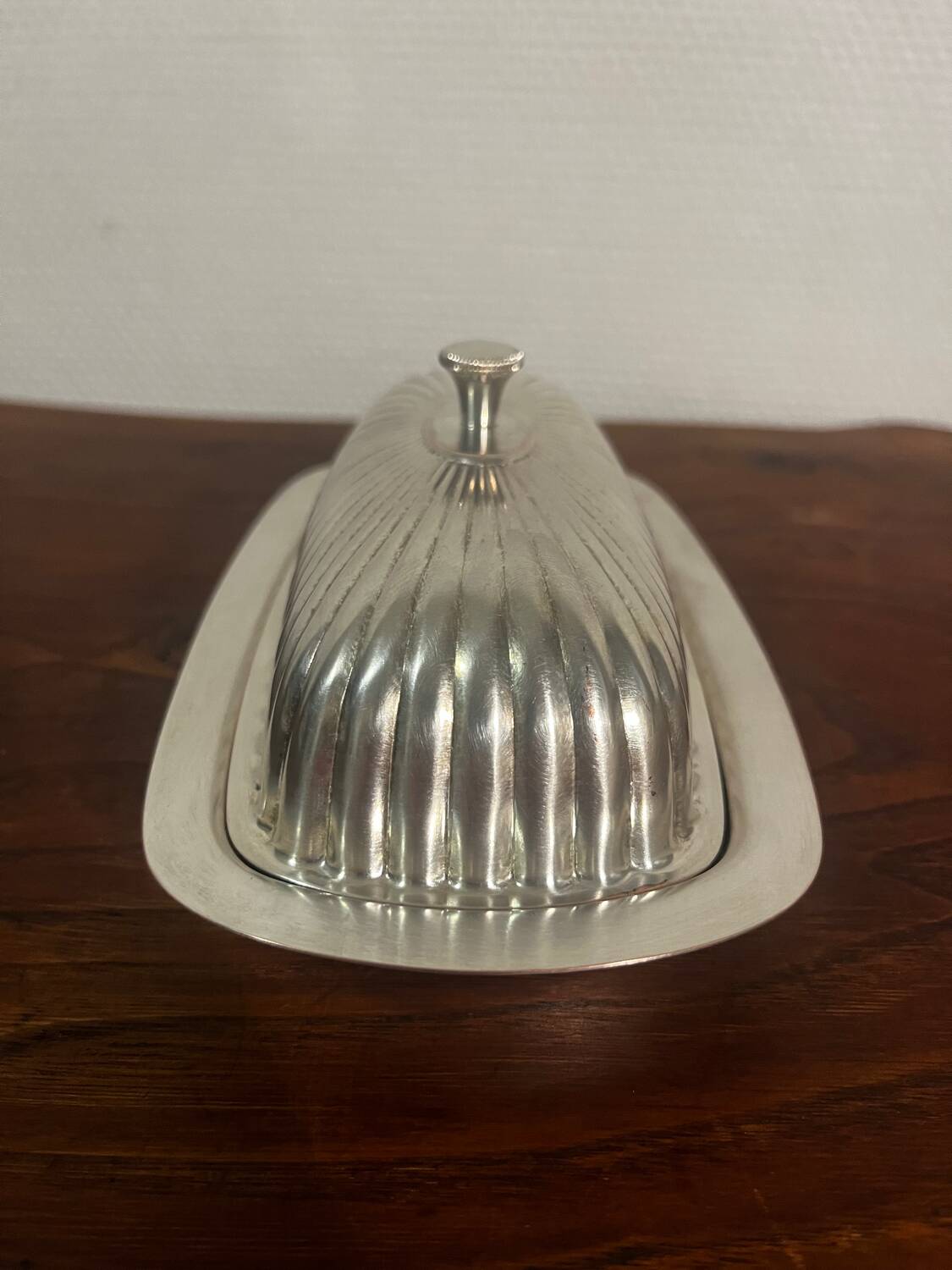 Butter dish from the 60s Gerb France silver metal