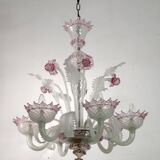 20th Century Modern Venetian Murano Glass Chandelier "Ca'rezzonico" Style
